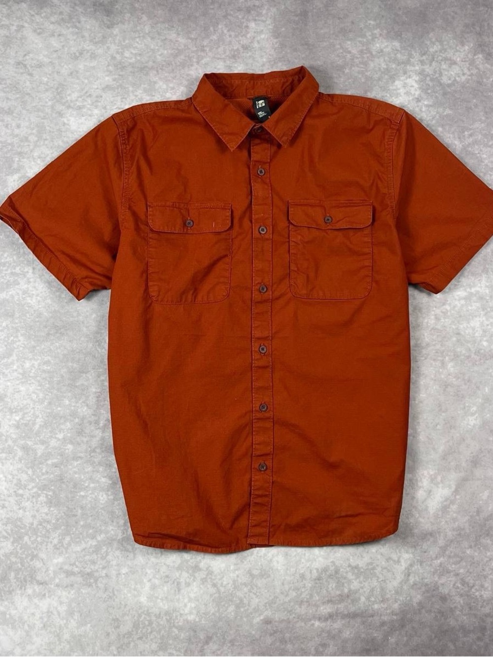 [345] Mountain Hard Wear Men's Short Sleeve Collared Shirt Size L